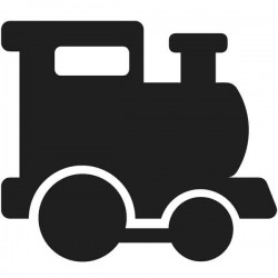 Child's train slate sticker