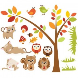 Little Forest Animals Wall Decal