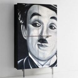Charlie Chaplin Head Furniture Sticker