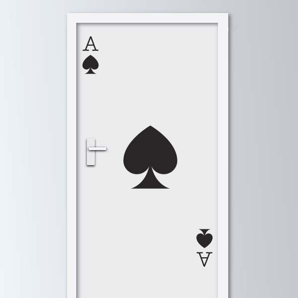 Ace of spades wall sticker