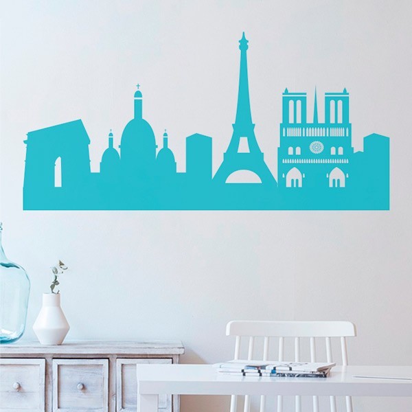 Skyline Paris wall sticker