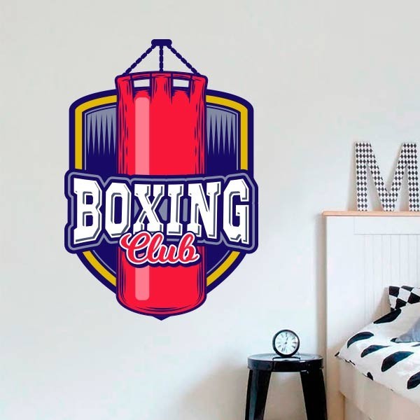 Boxing club wall sticker